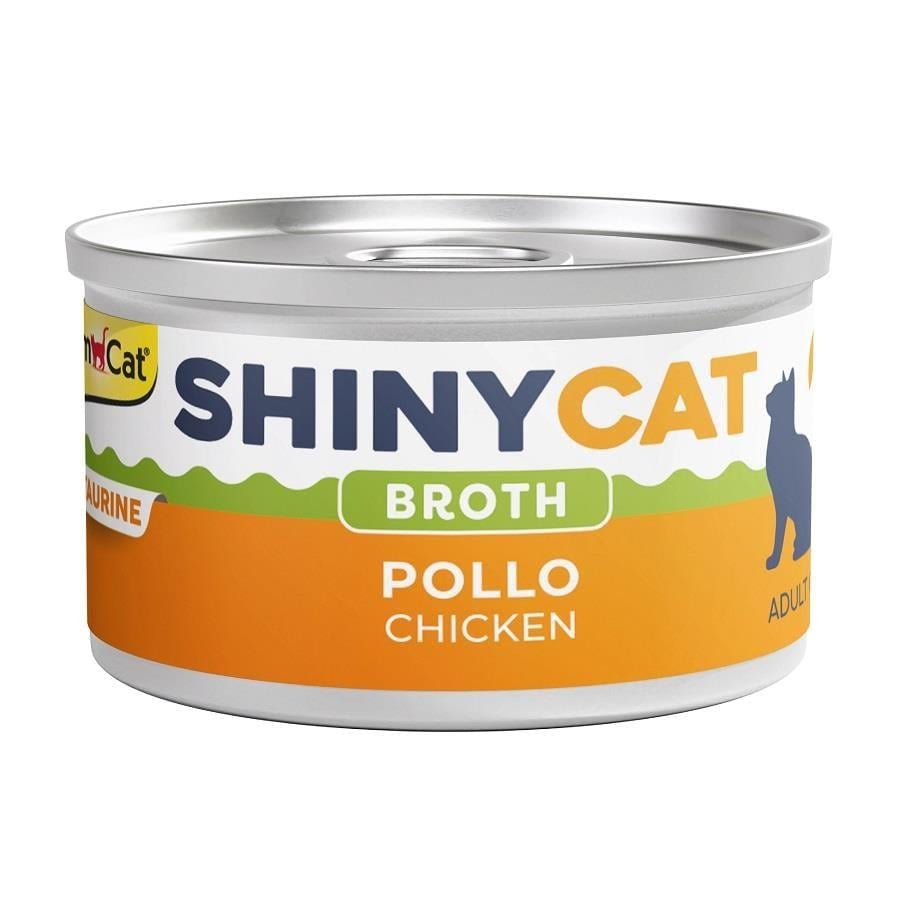 GimCat Shinycat Broth Sos İçinde Tavuklu Kedi Konservesi 70g