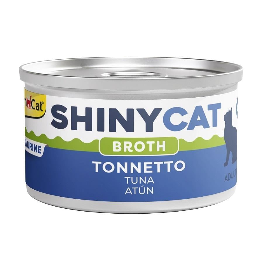 GimCat Shinycat Broth Sos İçinde Ton Balıklı Kedi Konservesi 70g