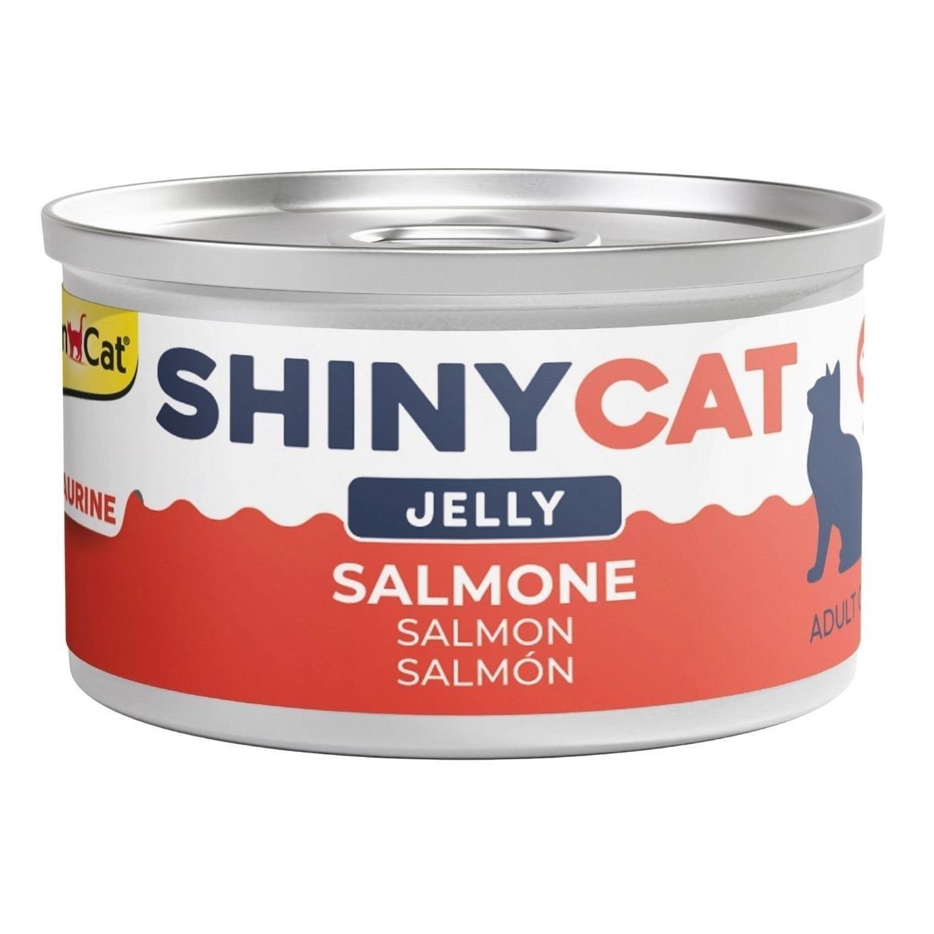 GimCat Shinycat Jöle İçinde Somonlu Kedi Konservesi 70g