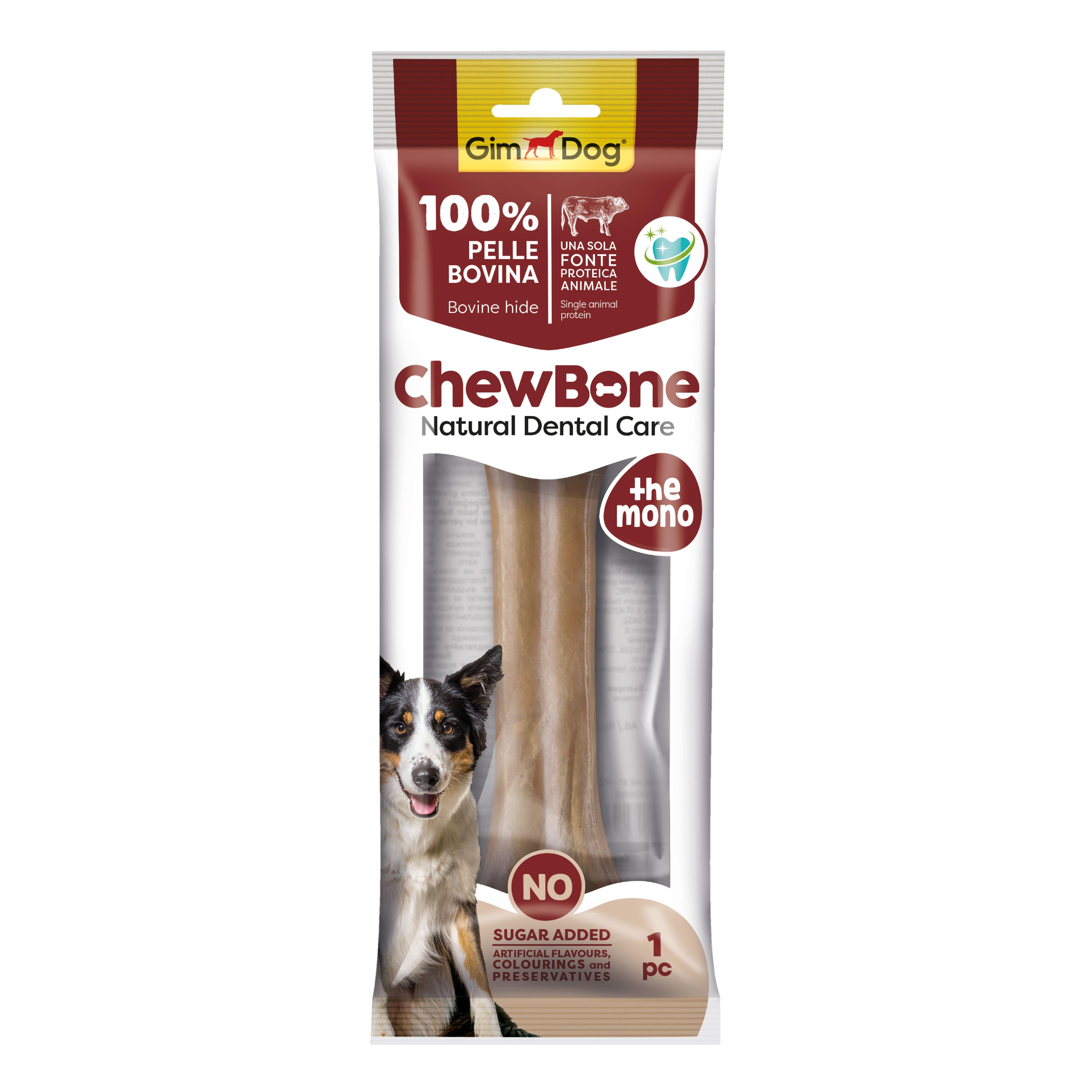 GimDog Chew Bones Press Köpek Çiğneme Kemiği 8'' 150 Gr 1li Naturel