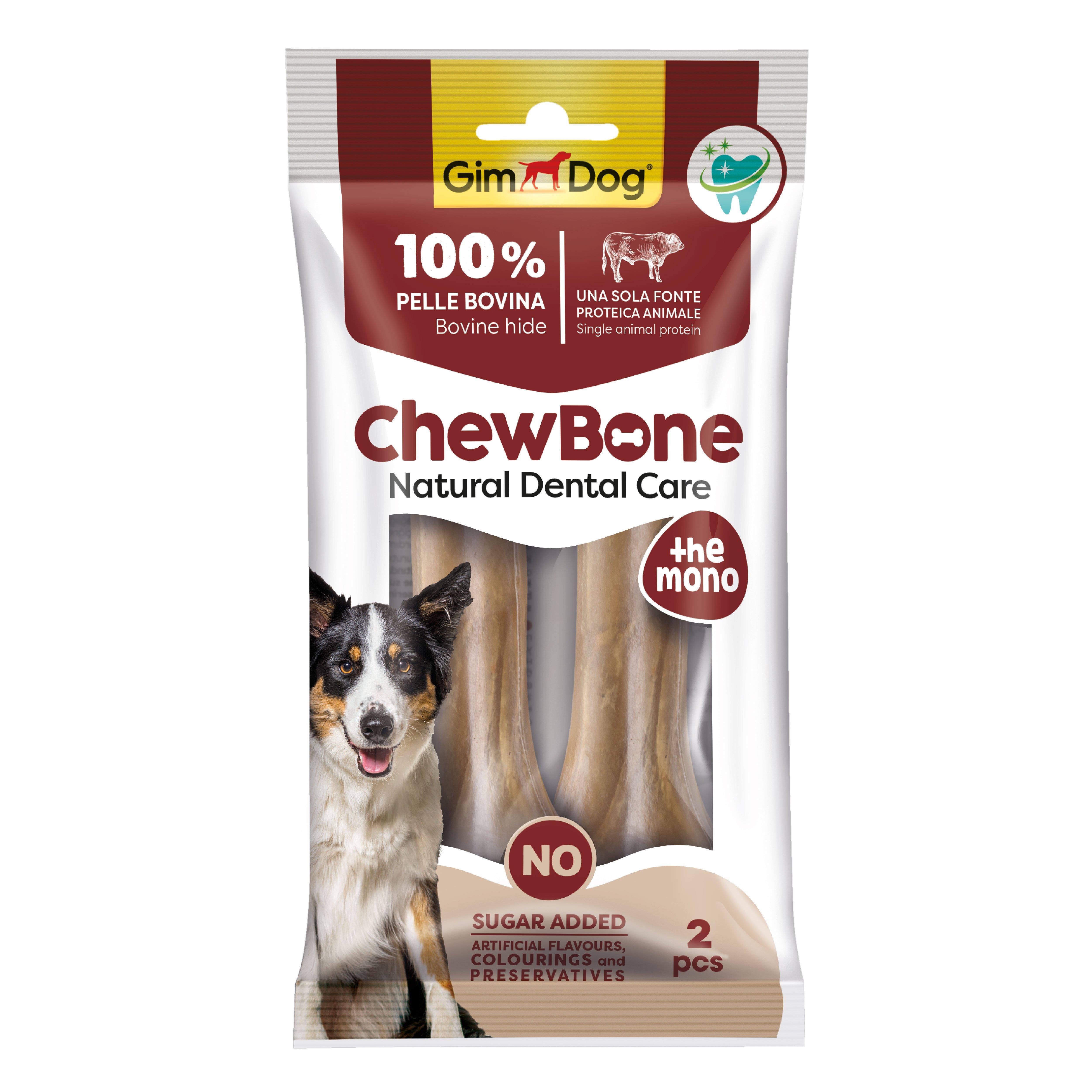 GimDog Chew Bones Press Köpek Çiğneme Kemiği 5,5'' 120 Gr 2li Naturel