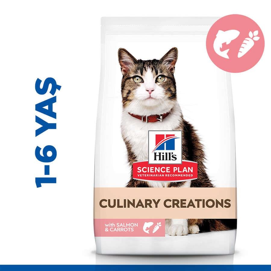 Hills Culinary Creations Somonlu Havuçlu Yetişkin Kedi Maması 10 Kg