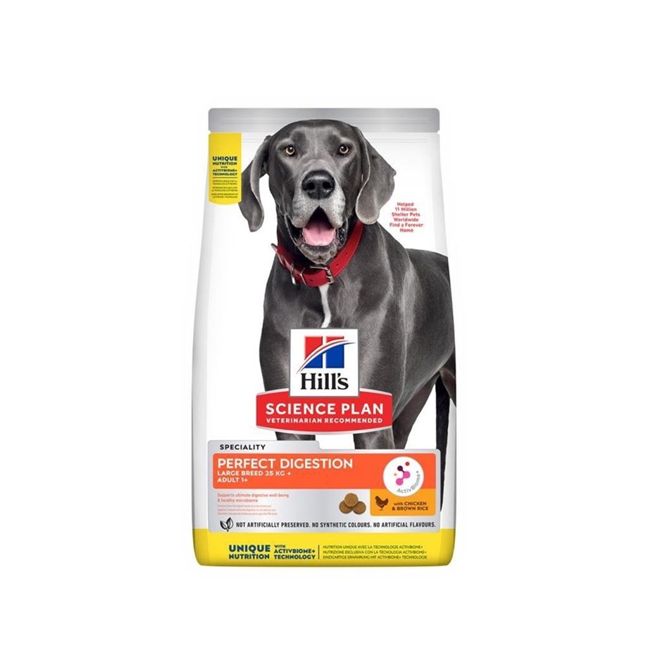 Hill's Science Plan Perfect Dıgestıon Orta Boy Yetişkin 1+ Tavuklu Ve Kahverengi Pirinçli Orta Boy Köpek Maması 14 Kg