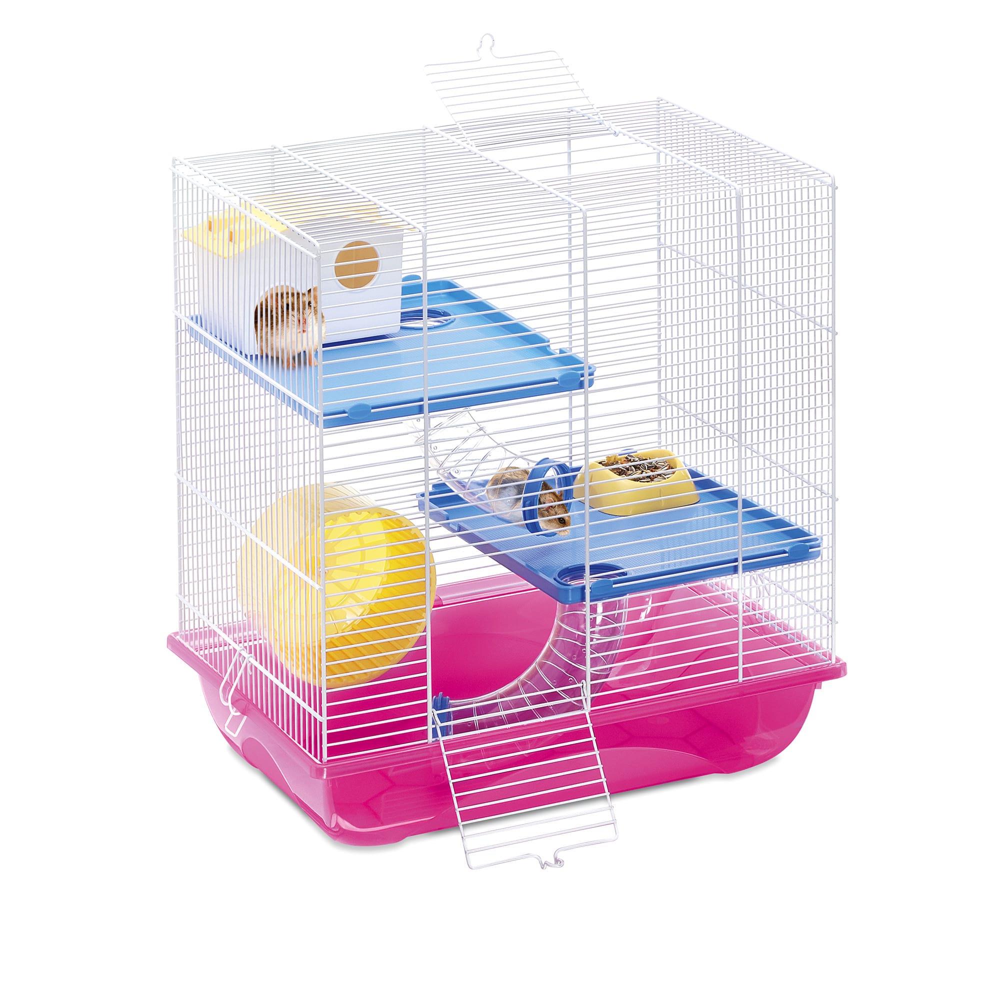 Imac Criceti 7 Hamster Kafesi Fuşya 45x30x47,5 cm