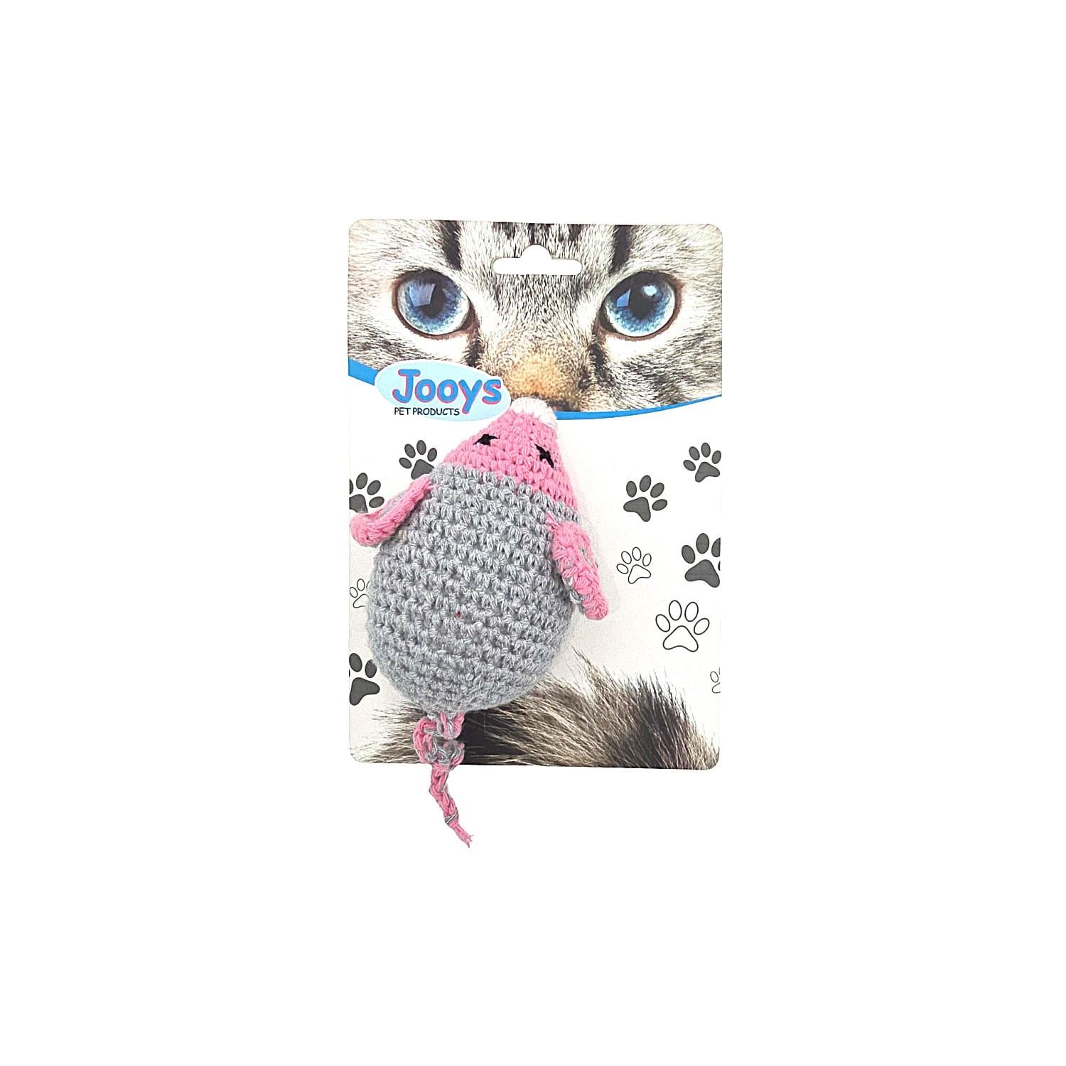 Jooys Amigurumi Kedi Oyuncağı Tekli Fare