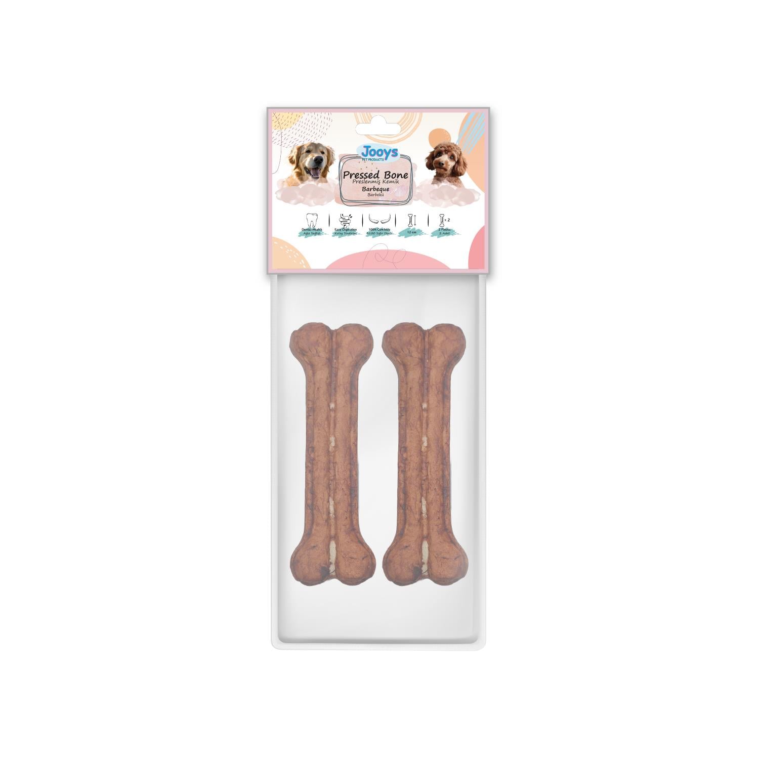 Jooys Barbekü Soslu Pres Kemik 12 cm 2'li