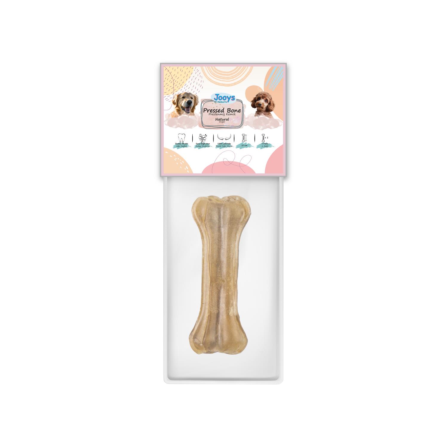 Jooys Doğal Pres Kemik 27 cm Tekli