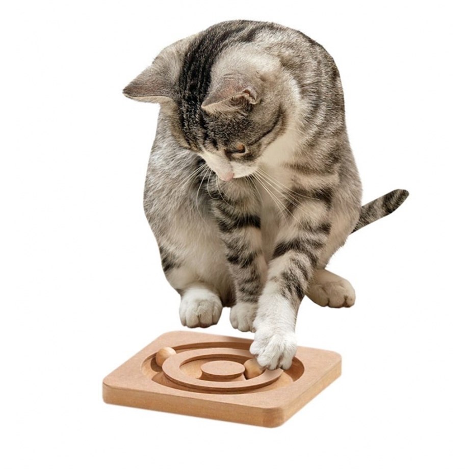 Karlie Ahşap Kedi Zeka Oyuncağı 19X19X2Cm