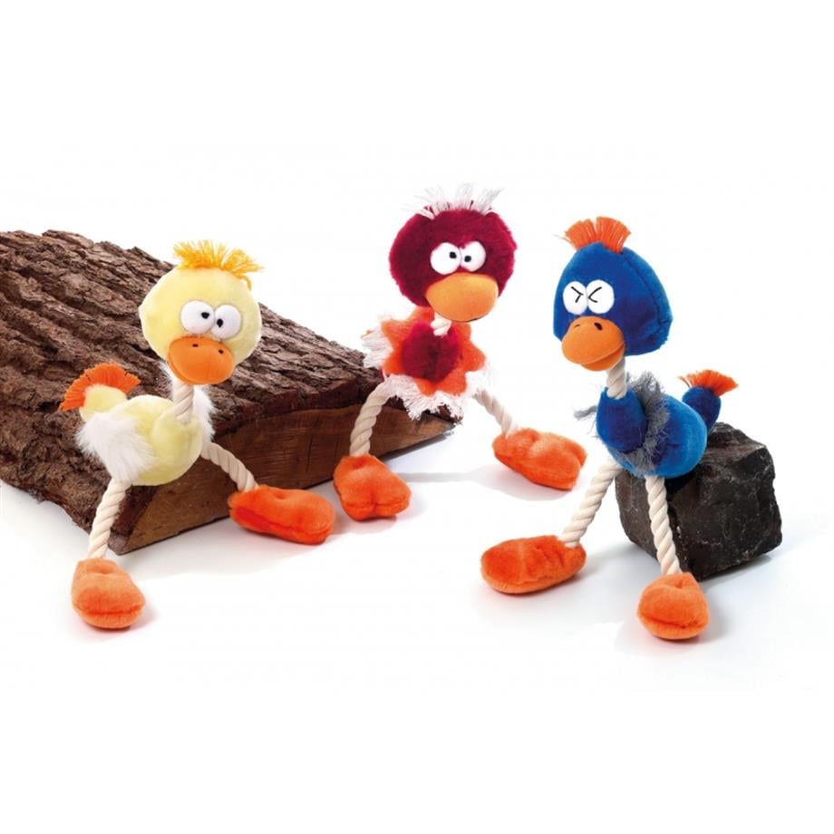 Karlie İpli Peluş Kuş 30X10 Cm Karışık Renkli
