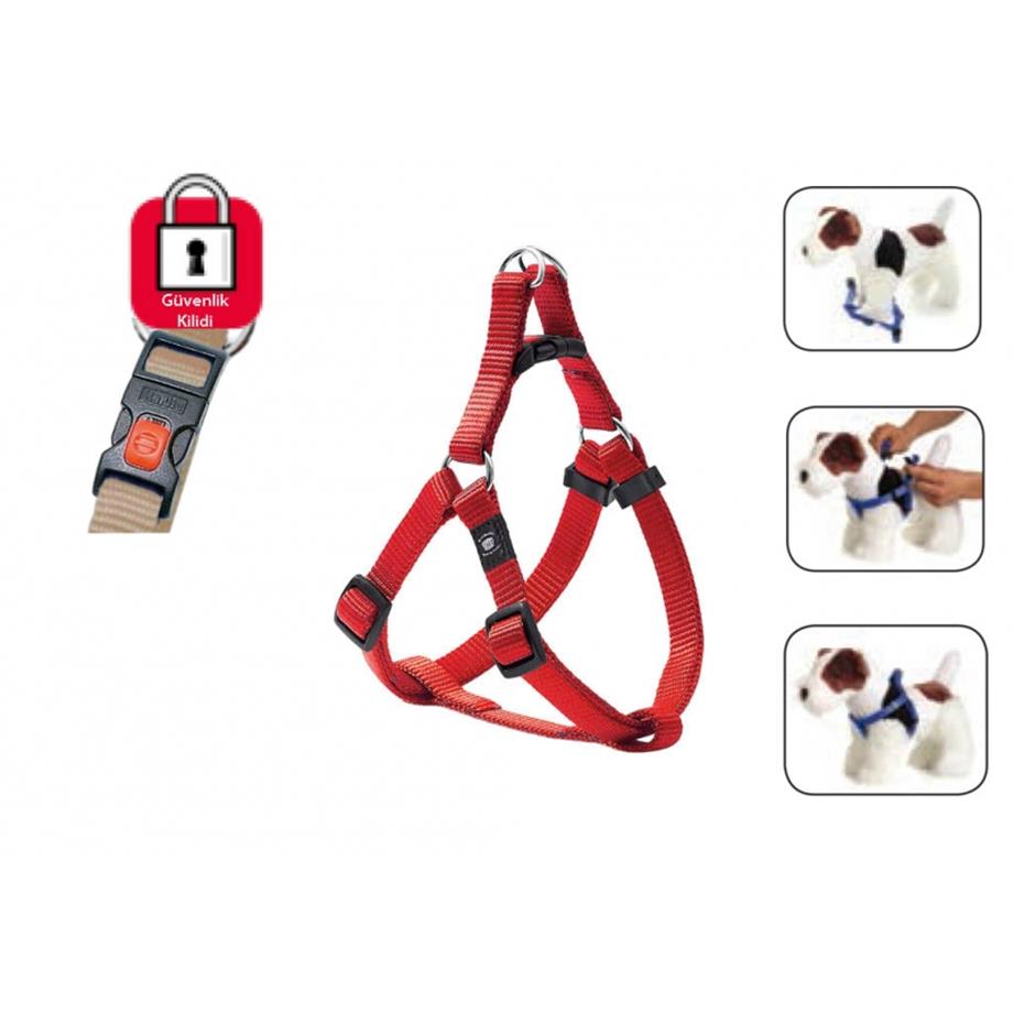 Karlie Kilitli Göğüs Tasma S 25-45Cm Kırmızı