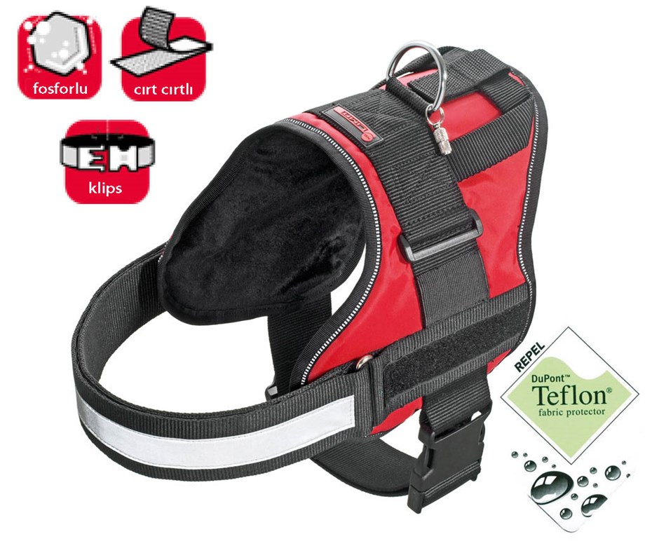 Karlie Teflon Ref. İsimli.Göğ.Tas.S 55-68Cm Kırm.