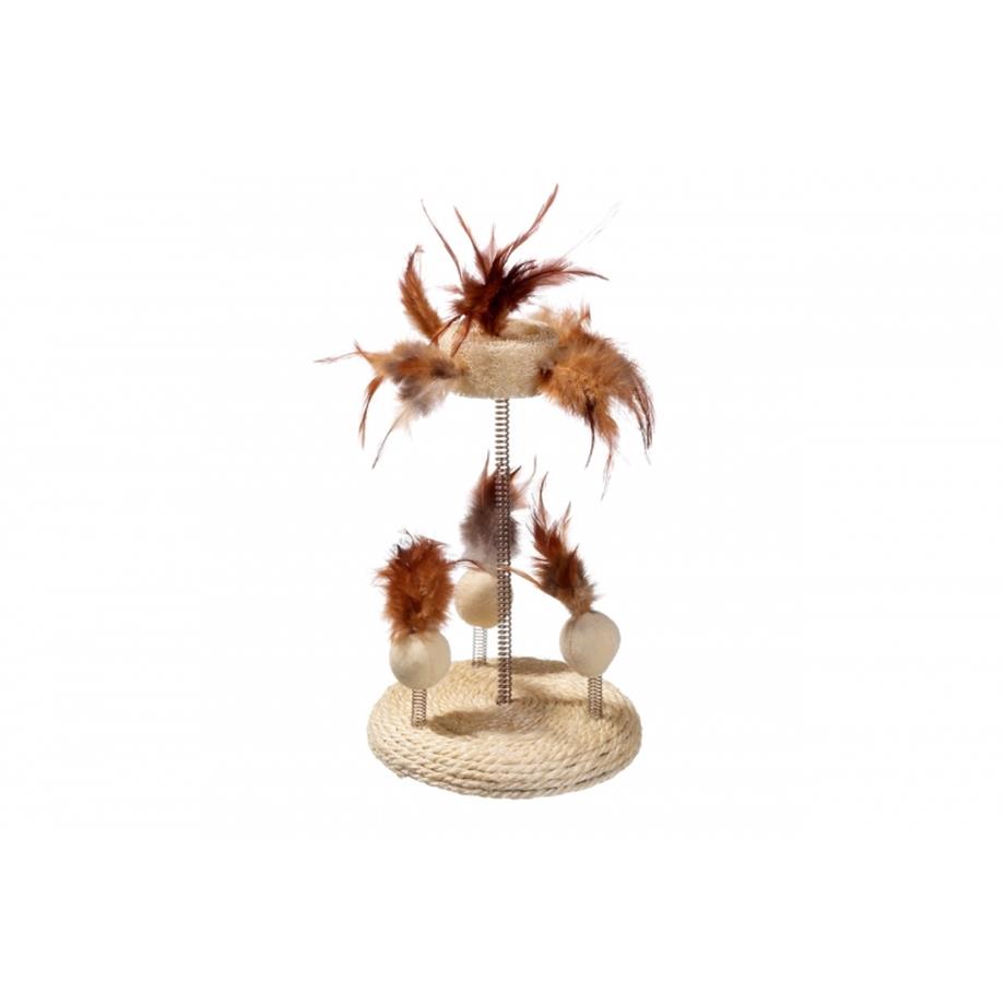 Karlie Yaylı Kedi Oyuncağı 25X15Cm Bej