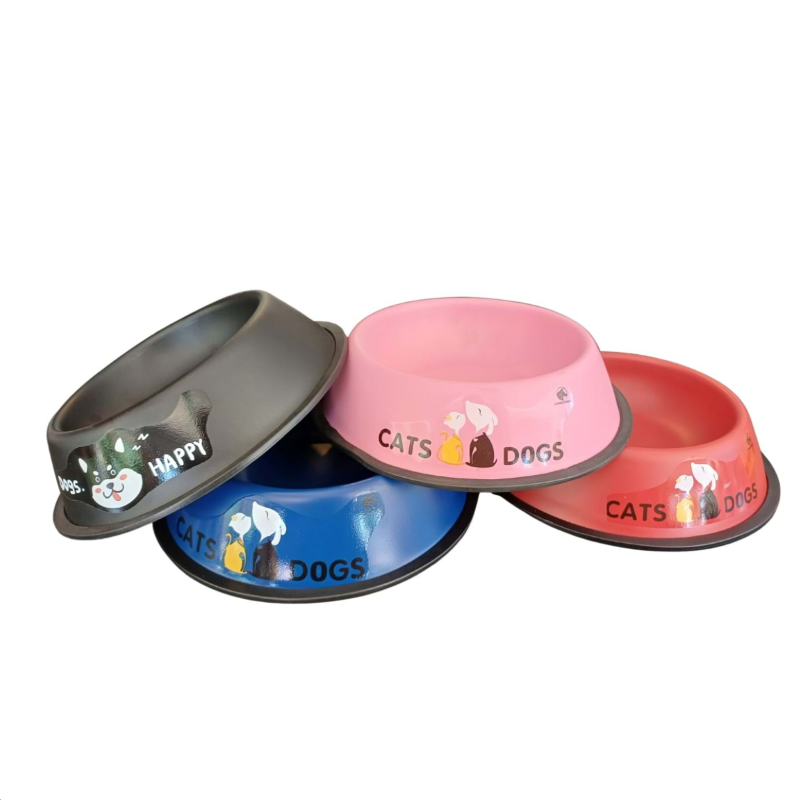 Keypet Çeşitli Renk Çelik Kedi ve Köpek Mama Kabı 22cm 24oz