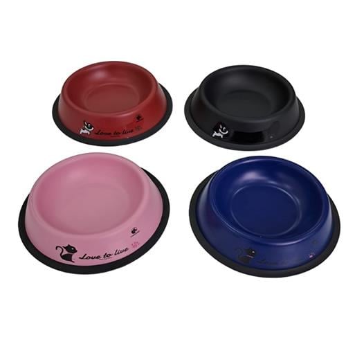 Keypet Renkli Çelik Kedi ve Köpek Mama Kabı 16cm 8oz Mavi