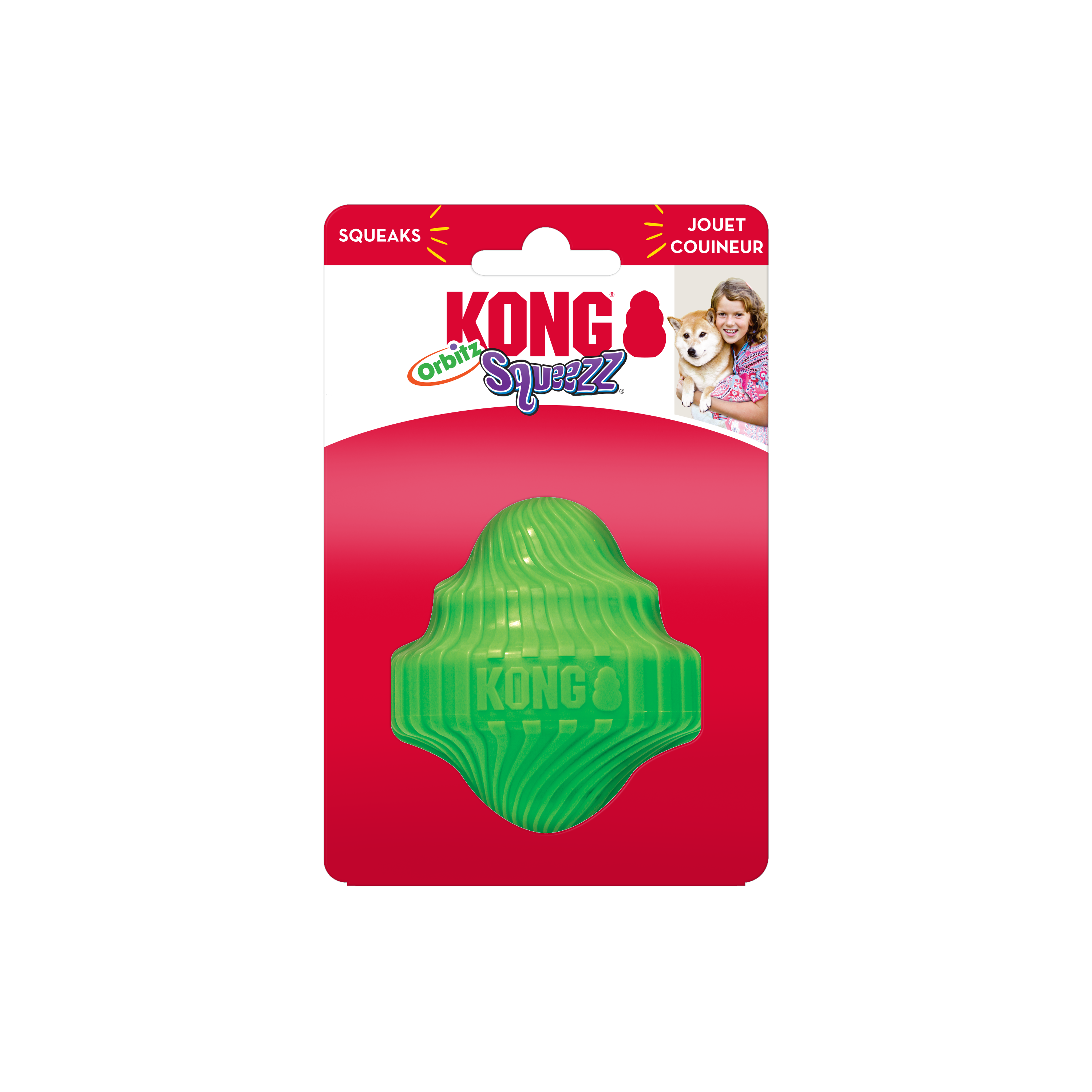 Kong Squeezz Orbitz Dönen Daire Şeklinde Köpek Oyuncağı S/M