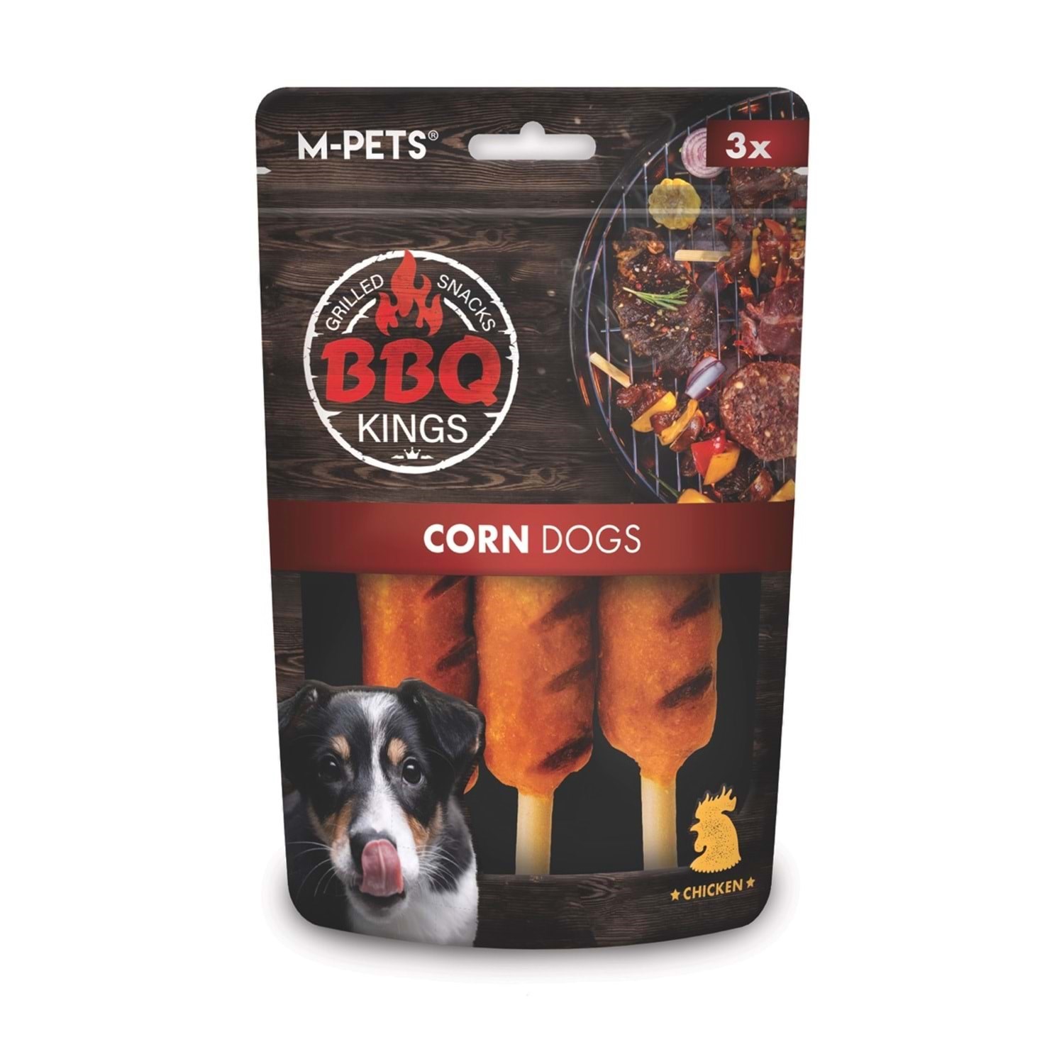 M-Pets Bbq Kıngs Corn Dogs Chıcken Ödül 90gr