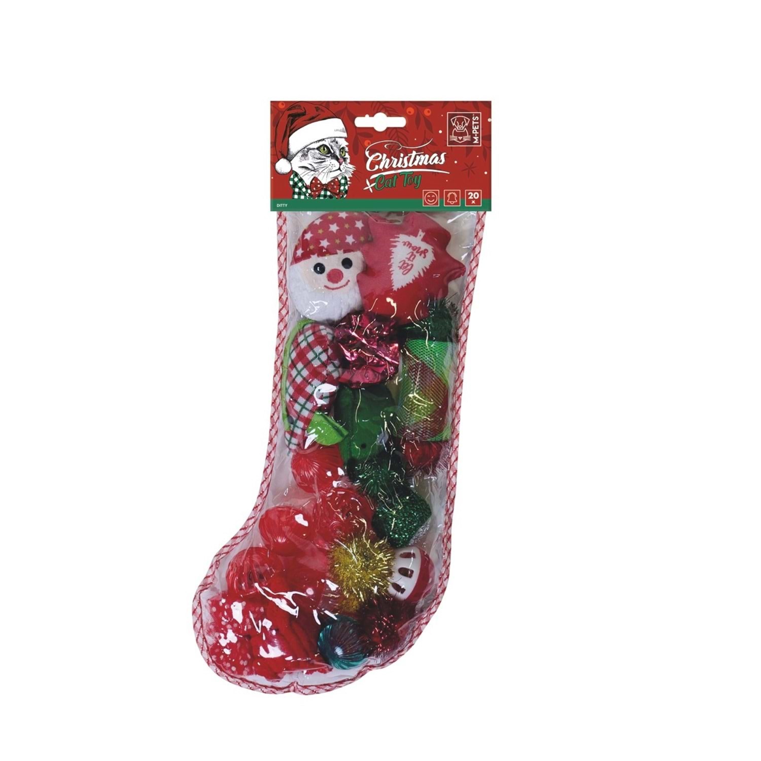 M-Pets Chrıstmas Dıtty 20li Kedi Oyuncağı