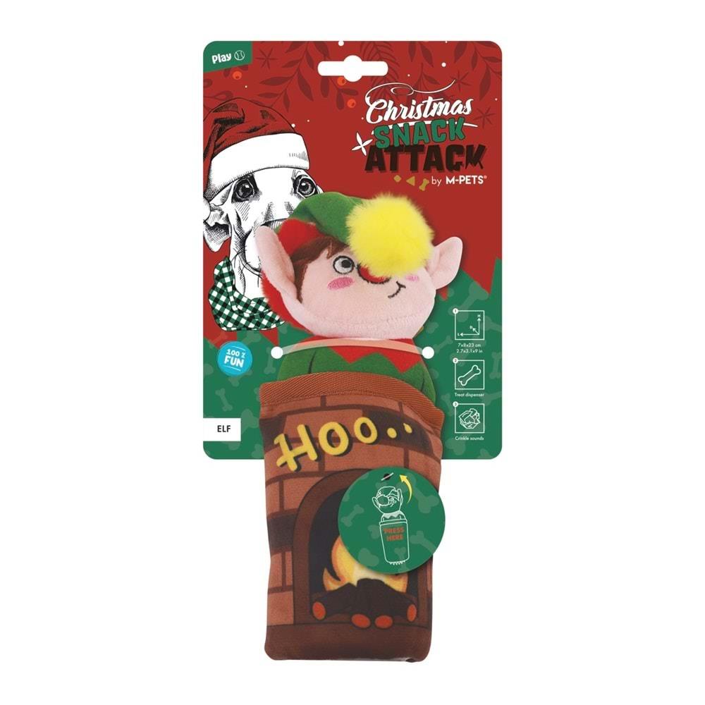 M-Pets Christmas Snack Attack Elf Köpek Oyuncağı