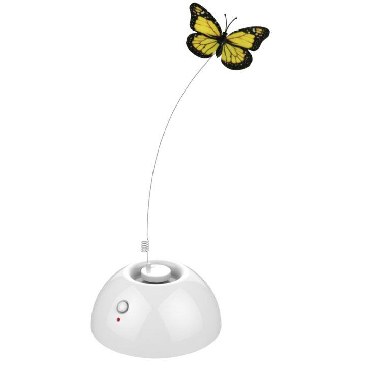 M-Pets Dancing Butterfly İnteraktif Kedi Oyuncağı Beyaz