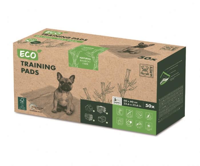 M-Pets Eco Köpek Çiş Eğitim Pedi 60X60 cm 50 Adet 