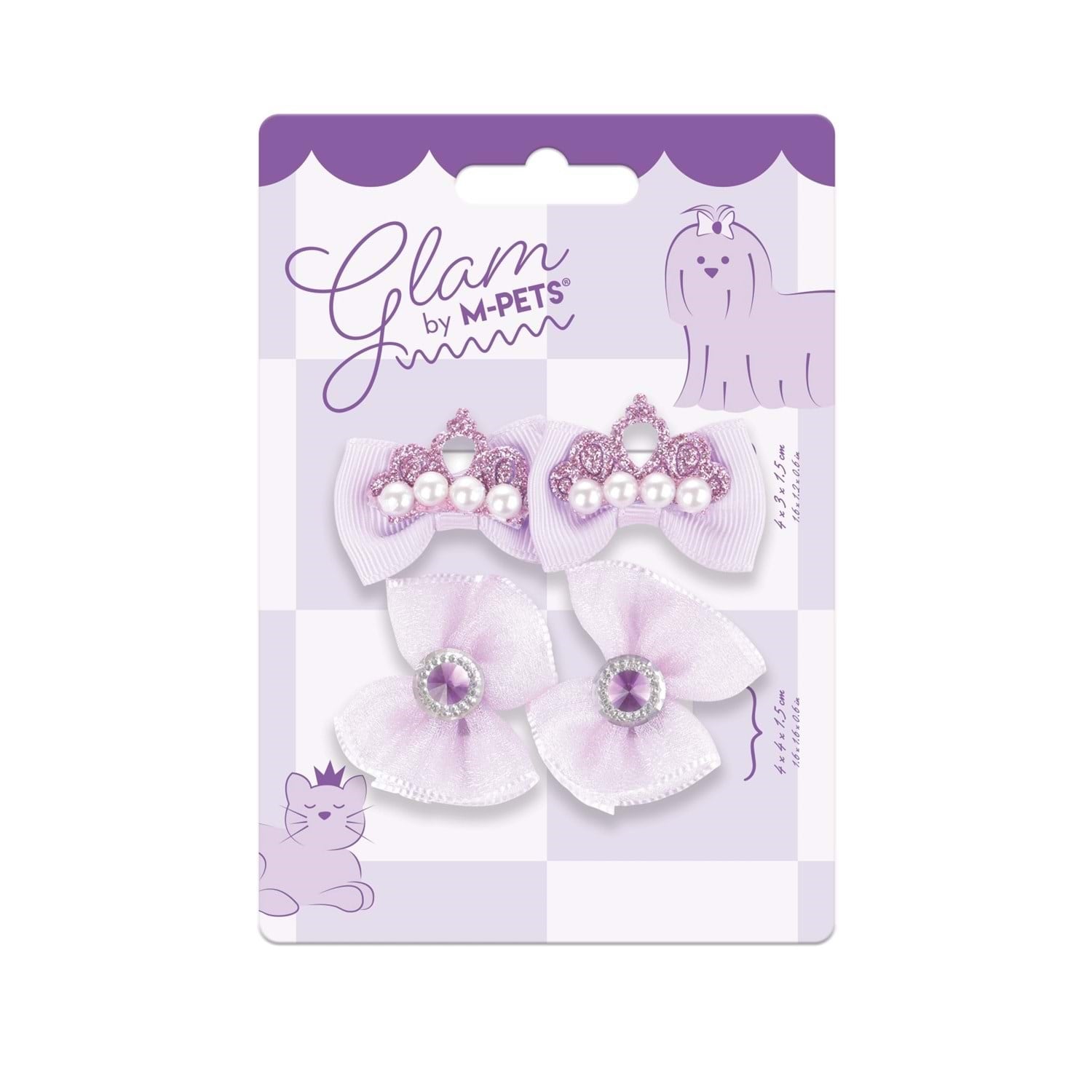 M-Pets Glam Köpekler İçin Aksesuar Toka - Mor