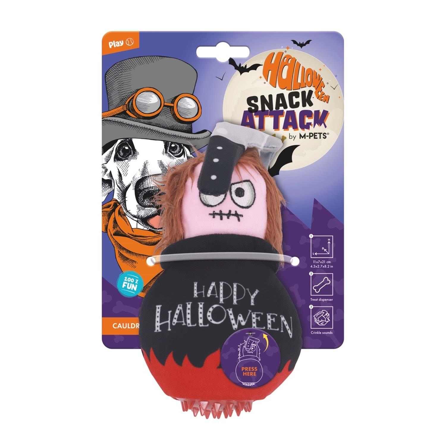 M-Pets Halloween Cauldron Snack Attack Köpek Oyuncağı