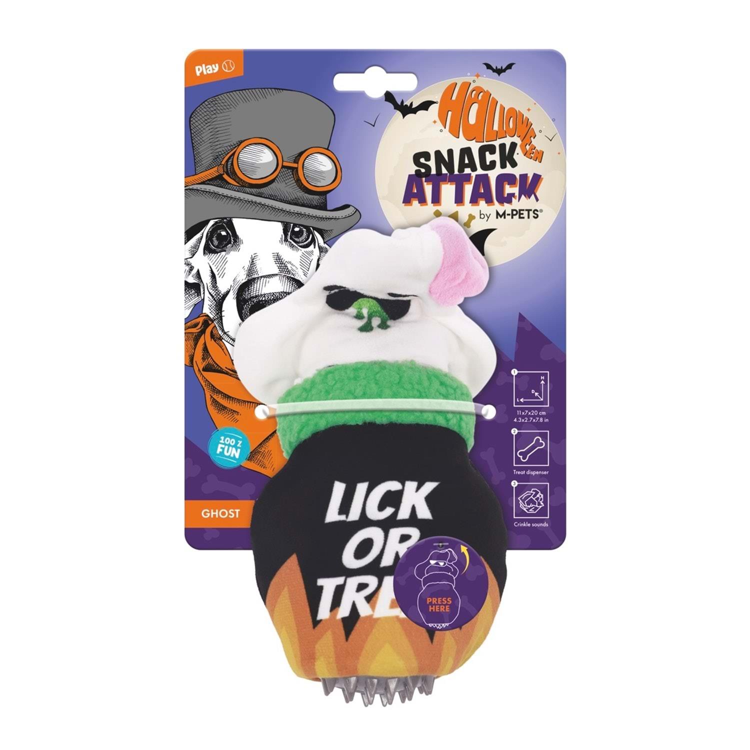 M-Pets Halloween Ghost Snack Attack Köpek Oyuncağı