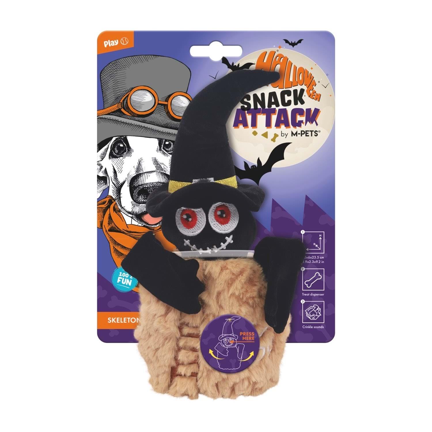M-Pets Halloween Skeleton Snack Attack Köpek Oyuncağı