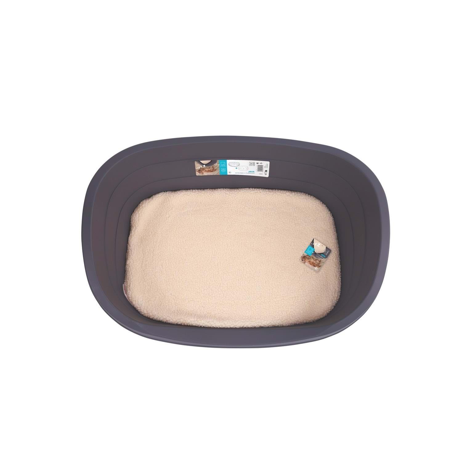 M-Pets Java Plastik Köpek Yatağı+minder (L)