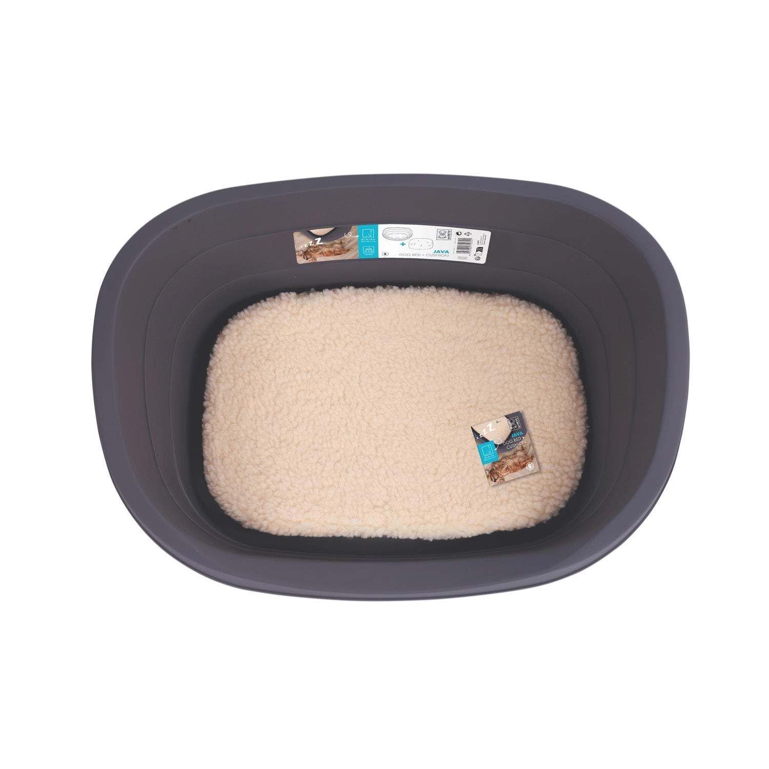 M-Pets Java Plastik Köpek Yatağı+minder (M)
