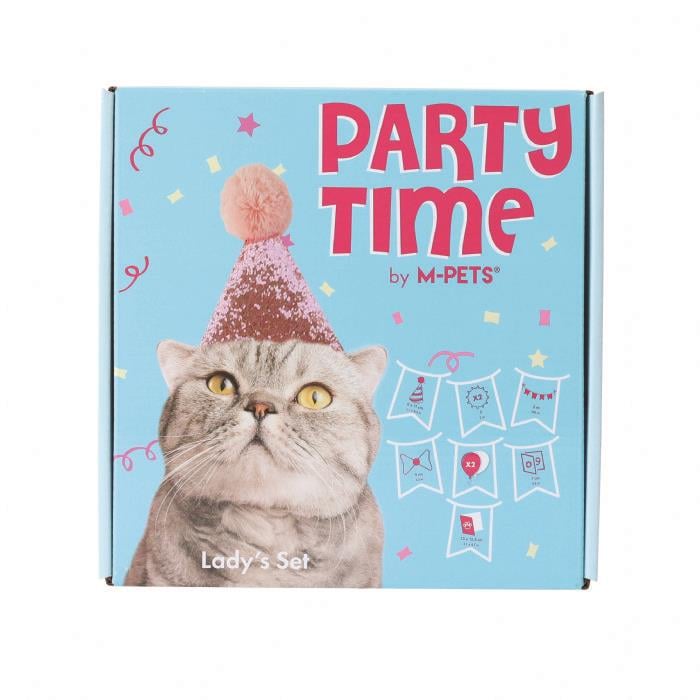 M-Pets Party Time Dişi Kediler İçin Doğum Günü Seti