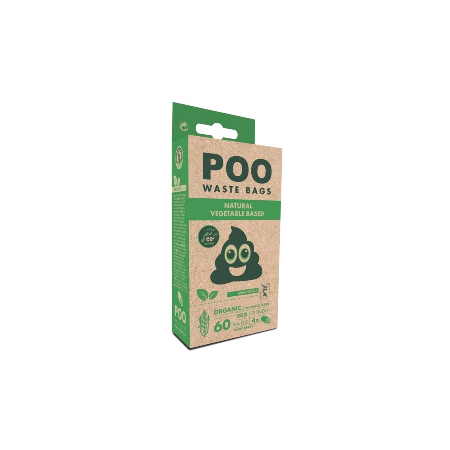 M-Pets Poo Dışkı Poşeti 15 Yaprak Nane Kokulu 4 Rulo
