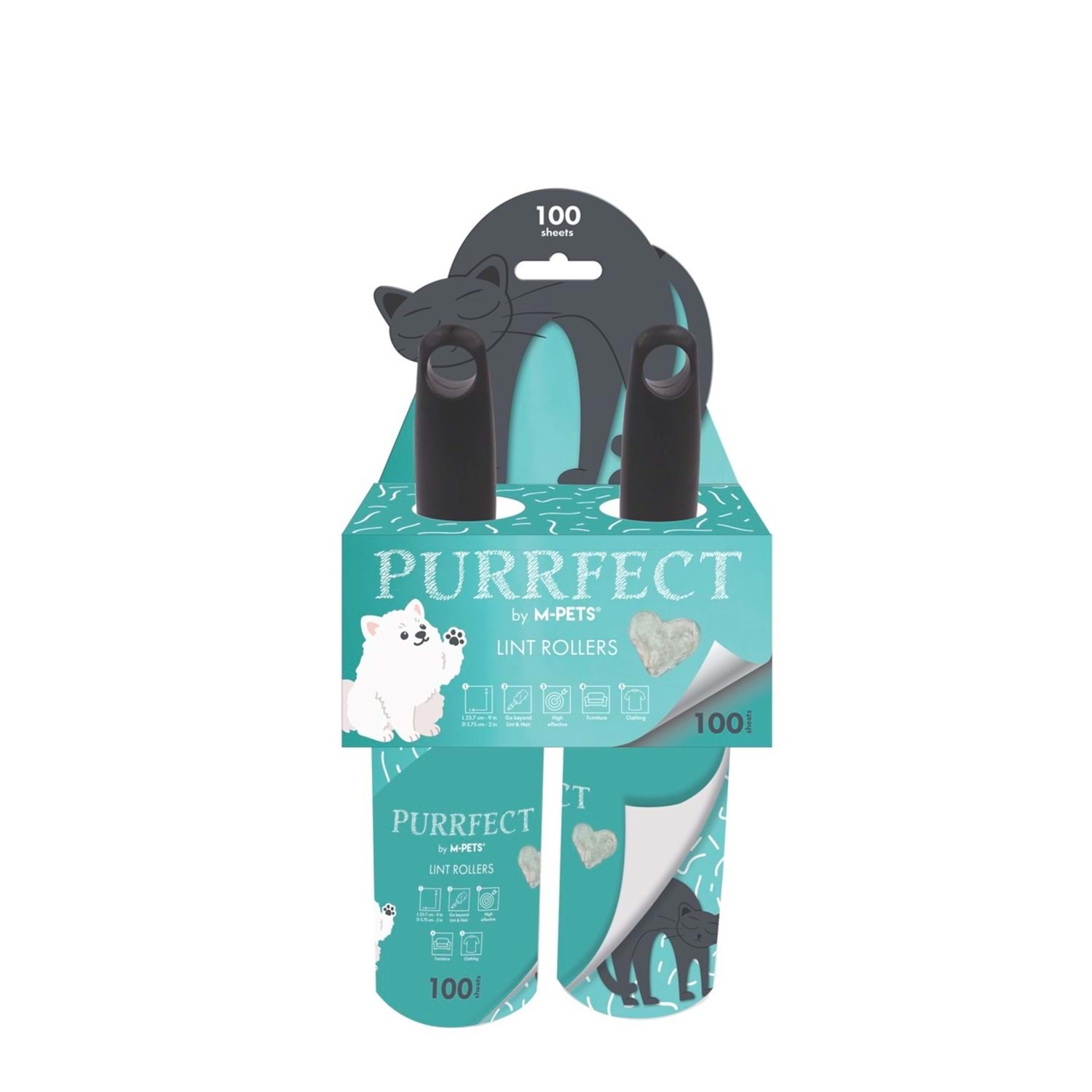 M-Pets Purrfect Tüy Toplama Rulosu 2x100 Yaprak Green