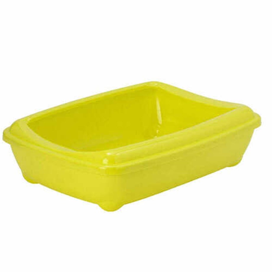Moderna Aristo Kedi Tuvalet Kabı Ringli Büyük 50 Cm Sarı