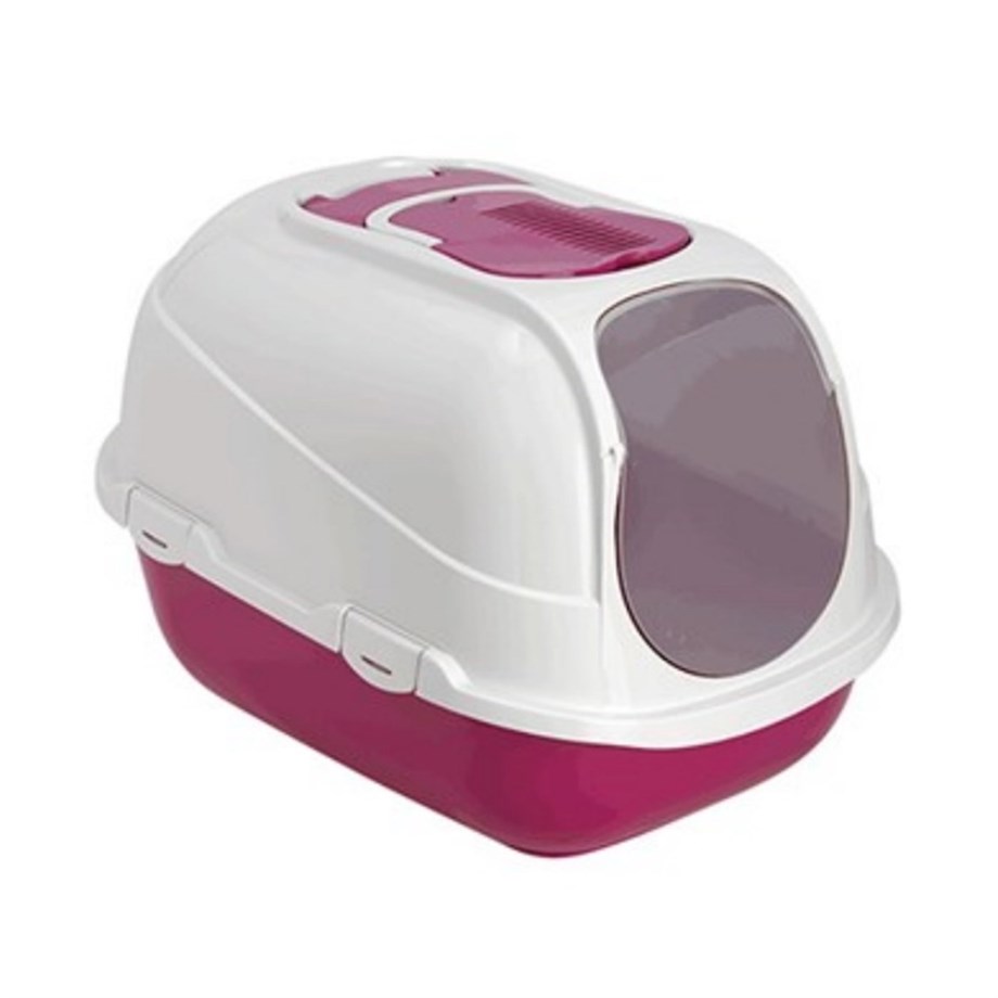 Moderna Mega Comfy Kapalı Kedi Tuvaleti 66cm Fuşya