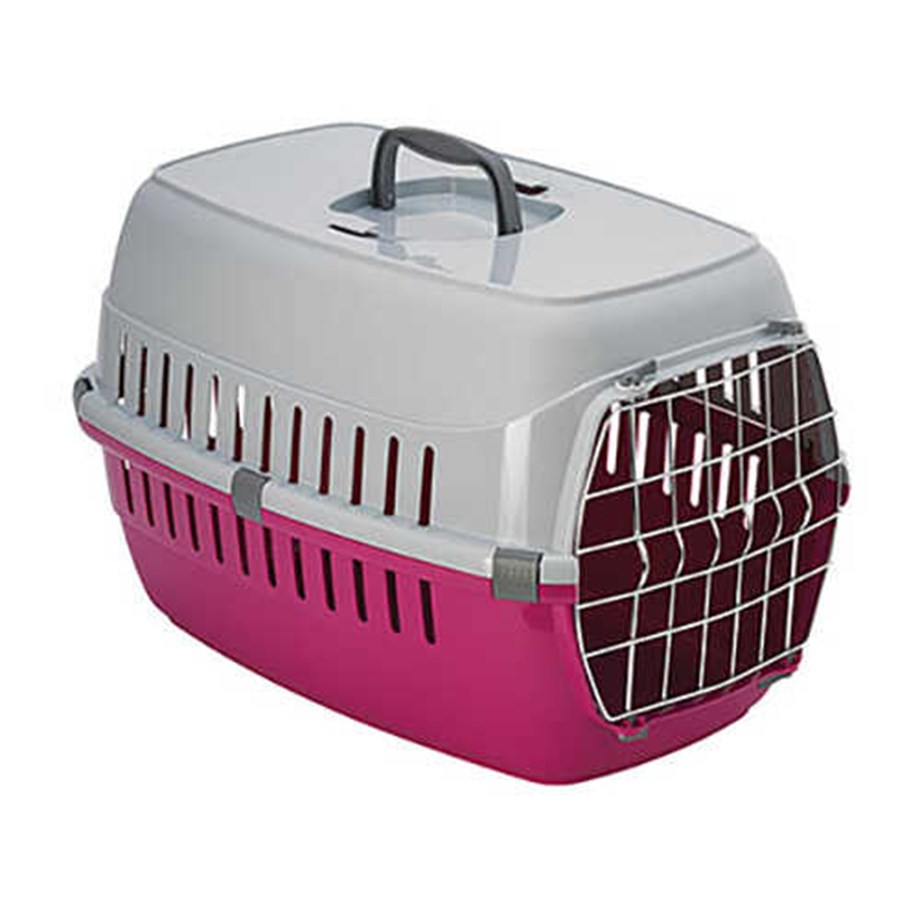 Moderna Roadrunner Metal Kapaklı Taşıma Kabı 58cm Fuşya