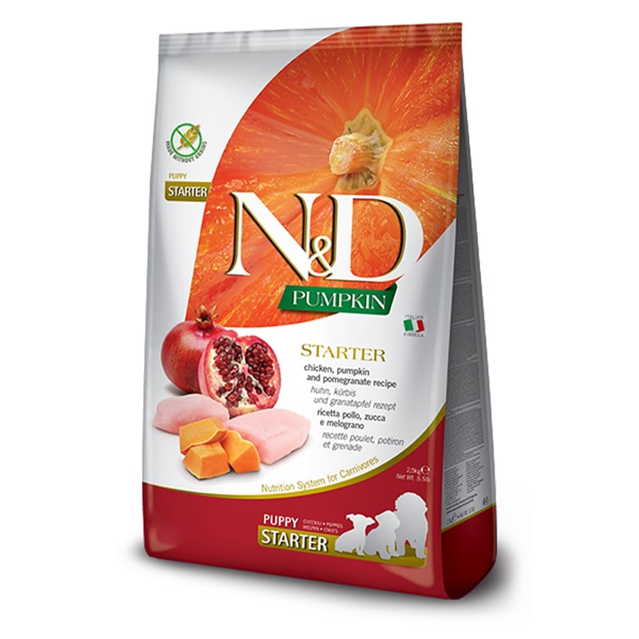 Nd Balkabaklı Tavuk & Nar Starter Puppy Tüm Irklar İçin Başlangıç Köpek Maması 2,5 kg