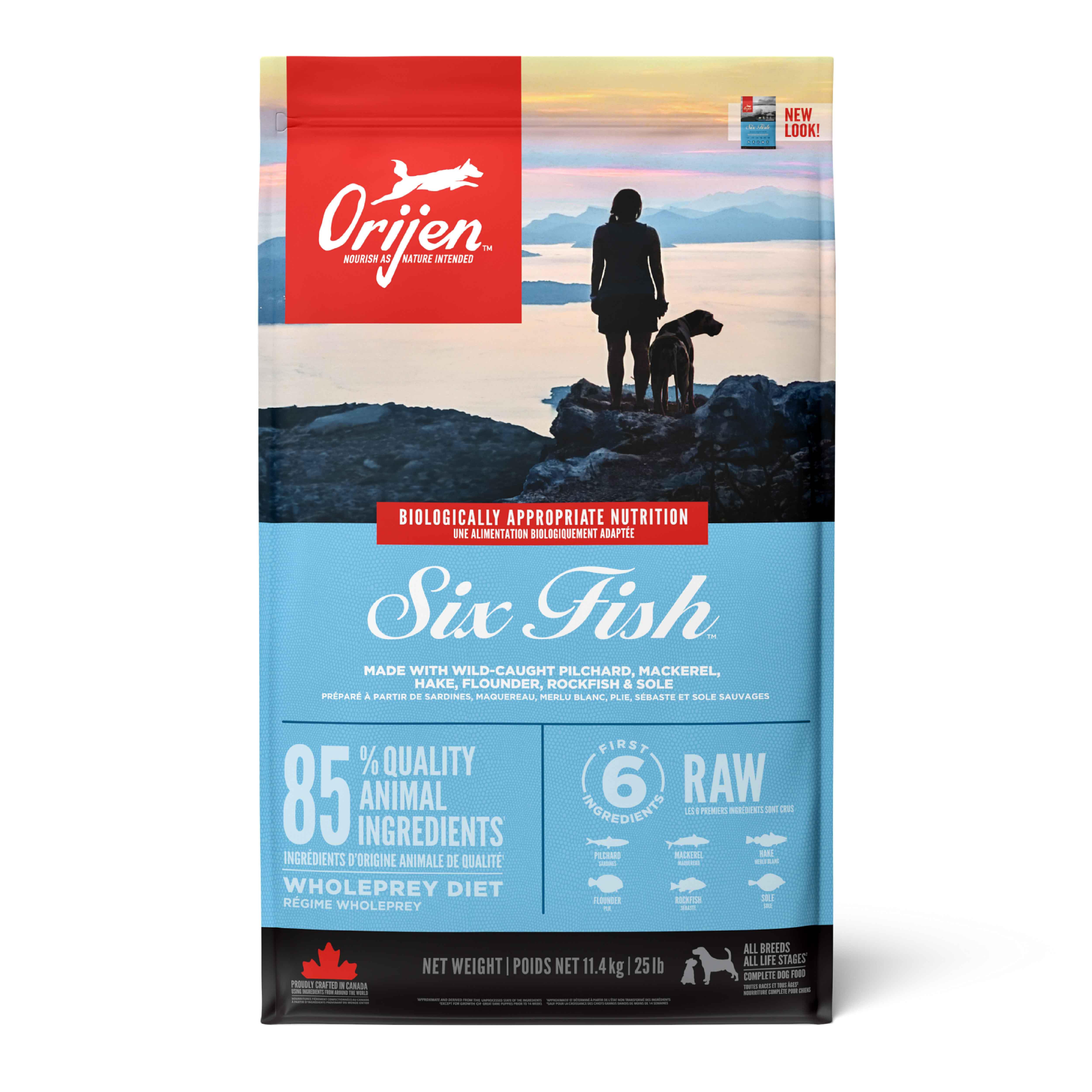 ORIJEN Six Fish Köpek Maması 11.4kg - Tüm ırk ve yaşam evreleri için