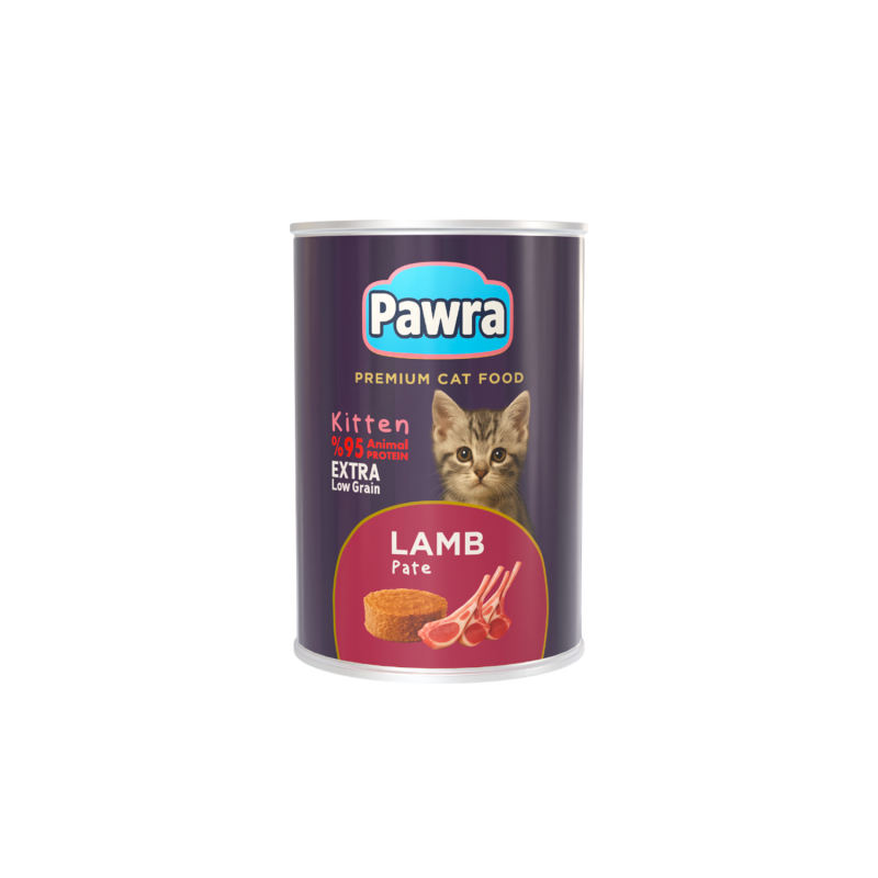 Pawra Yavru Kedi Kuzu Etli Pate Konserve