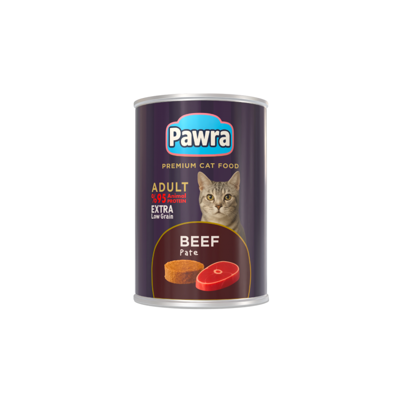 Pawra Yetişkin Kedi Dana Etli Pate Konserve