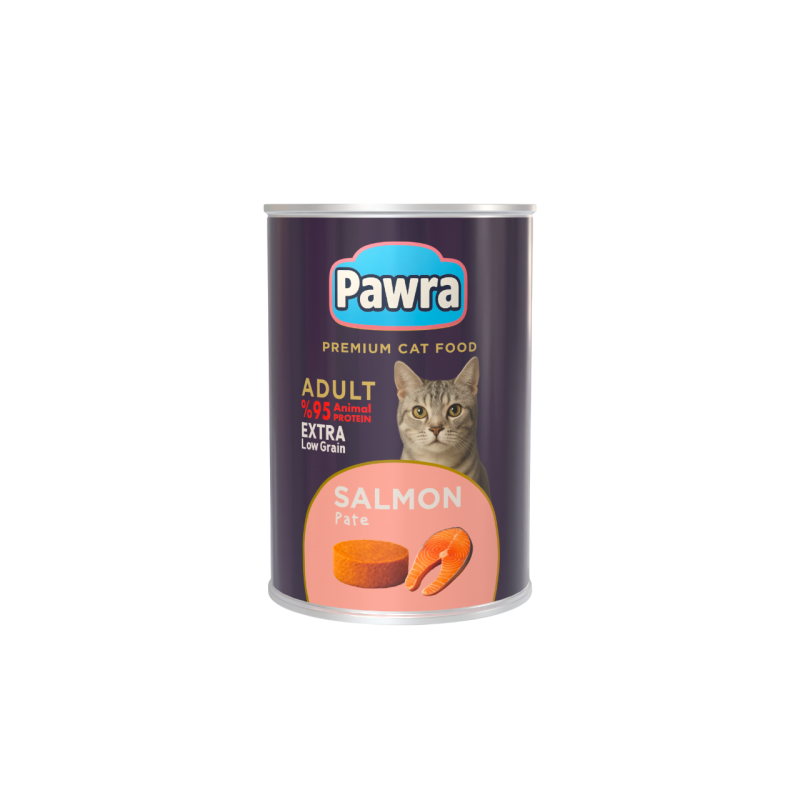 Pawra Yetişkin Kedi Somon Etli Pate Konserve