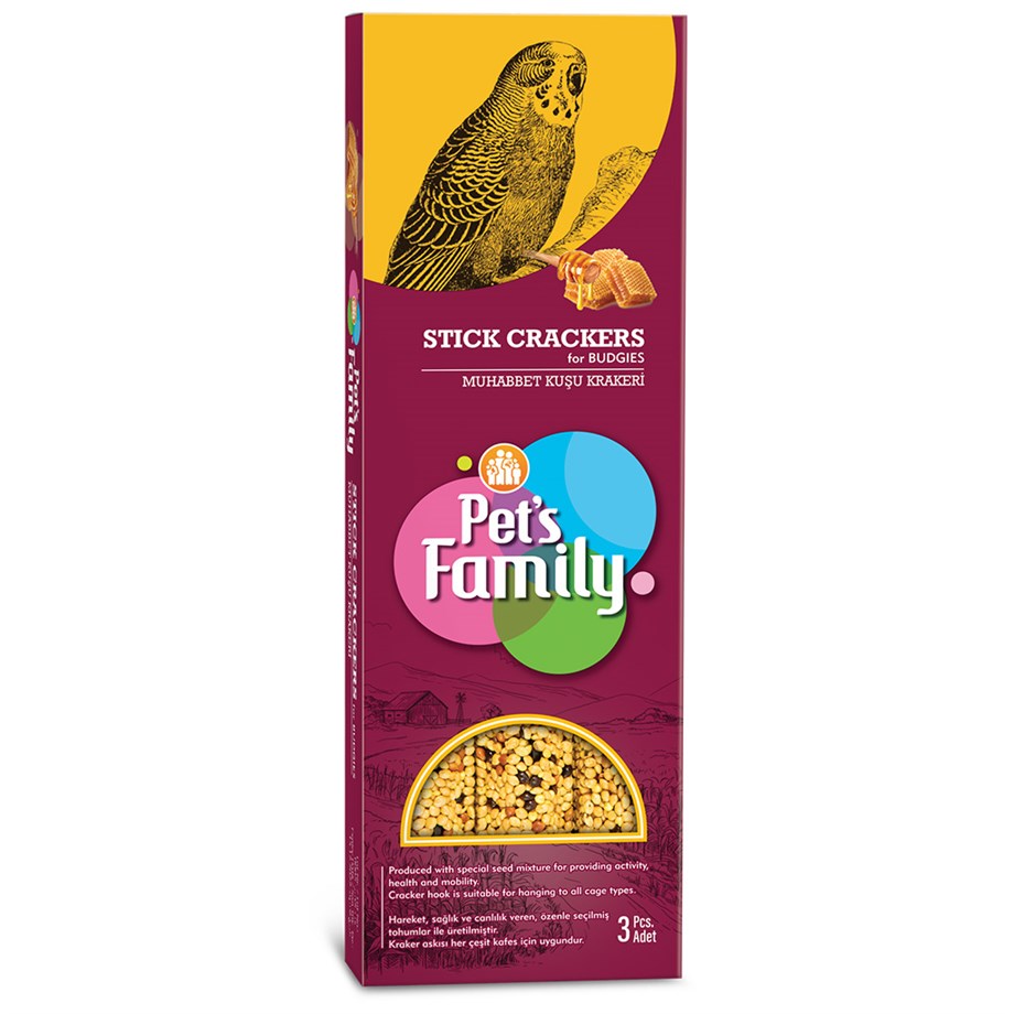 Pets Famıly Ballı Muhabbet Krakeri 3Lü