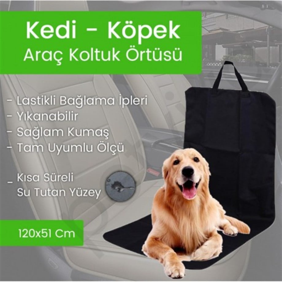 Petviya Araç İçi Tekli Köpek - Kedi Koltuk Koruma Örtüsü
