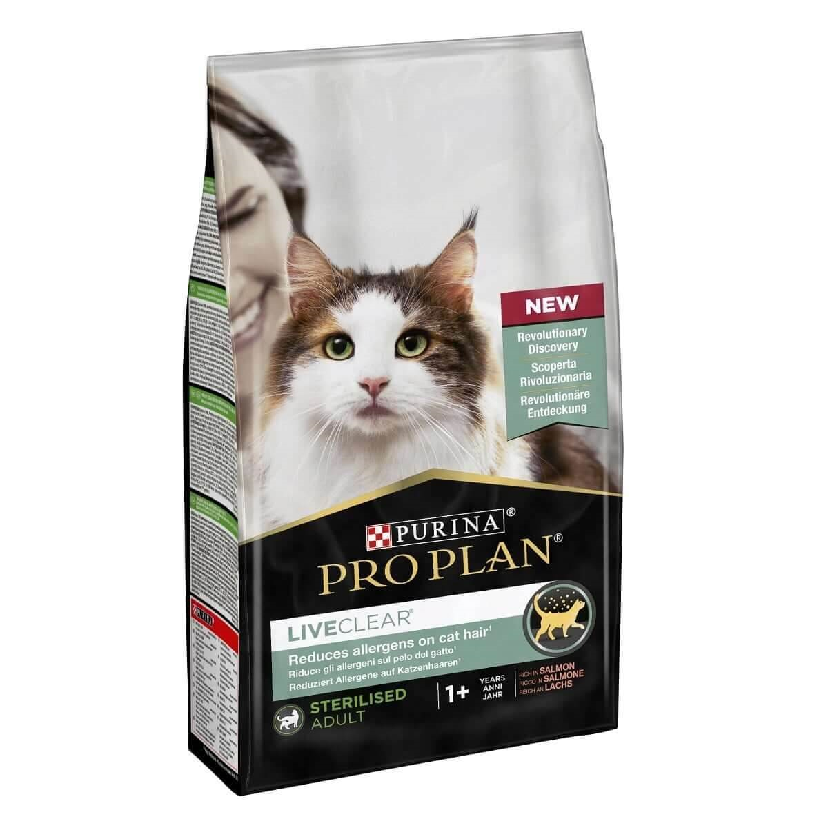 Pro Plan LiveClear Sterilised Somonlu Kısır Kedi Maması 1.4kg