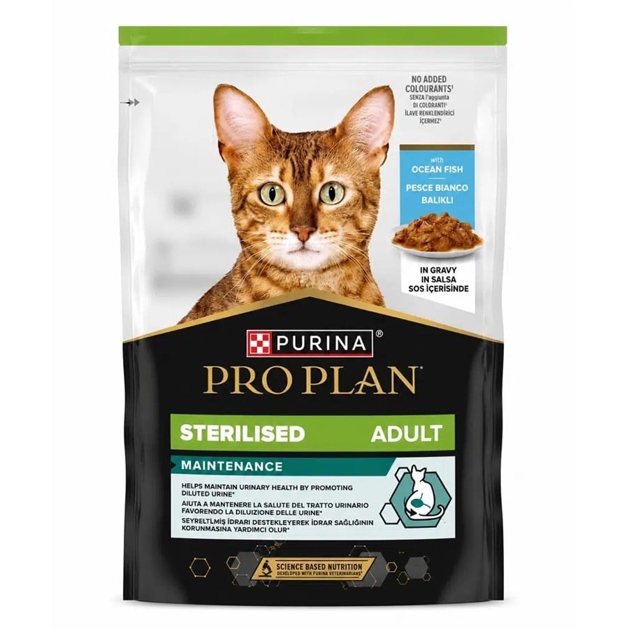 Pro Plan Pouch Beyaz Balıklı Kısırlaştırılmış Kedi Konservesi 85gr
