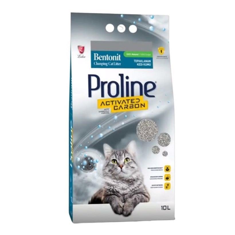 Proline Aktif Karbonlu Bentonit Kedi Kumu 10 Lt