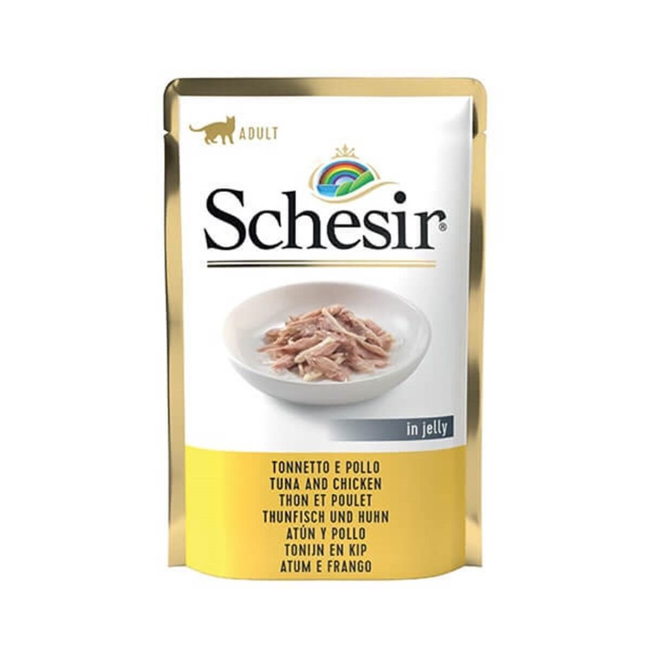 Schesir C01070101 Pouch Ton Balıklı Ve Tavuklu Kedi Konservesi 85 Gr