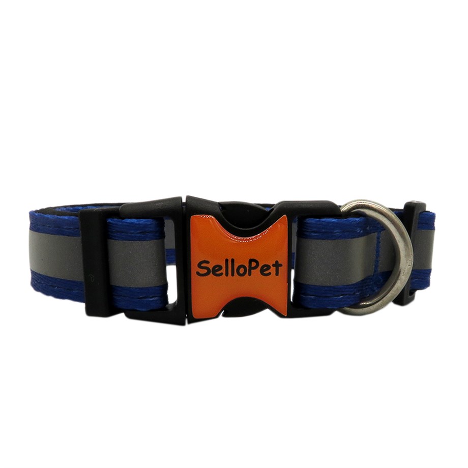 SelloPet Köpek Boyun Tasması Reflektörlü Lacivert Renk XS-S