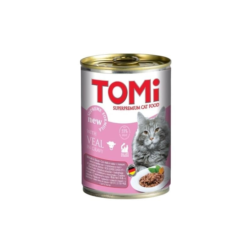 Tomi Kedi Buzağı Etli Yaş Mama 400g