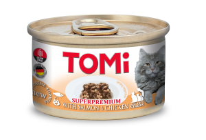 Tomi Kedi Somonlu Tavuklu Yaş Mama 85g